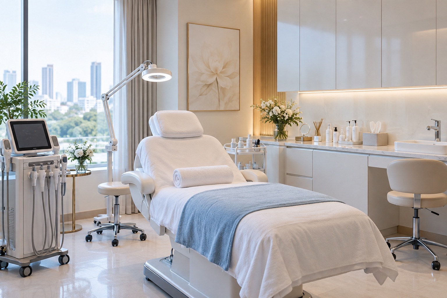 ห้องทรีตเมนต์ในคลินิกความงาม